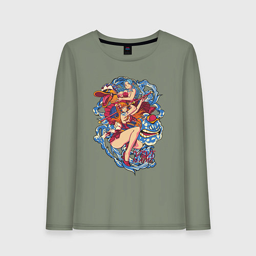 Женский лонгслив Оne piece виви и нами vivi and nami / Авокадо – фото 1