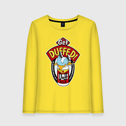 Женский лонгслив Duff beer with Homer