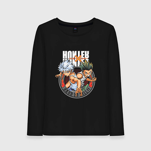 Женский лонгслив Hunter x Hunter Килуа и Гон / Черный – фото 1