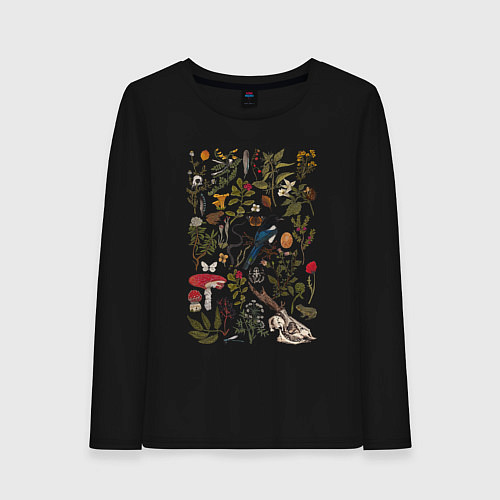 Женский лонгслив Сорокино сокровище / Черный – фото 1