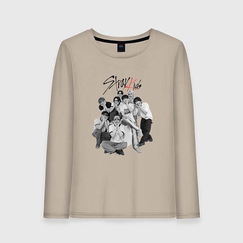 Женский лонгслив Stray Kids 6th Anniversary / Миндальный – фото 1