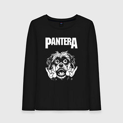 Женский лонгслив Pantera rock dog