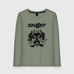 Женский лонгслив Skillet - rock dog
