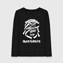 Лонгслив хлопковый женский Eddie Iron Maiden, цвет: черный