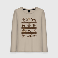 Женский лонгслив Древняя охота