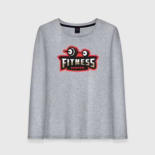 Женский лонгслив Sport fitness center / Меланж – фото 1