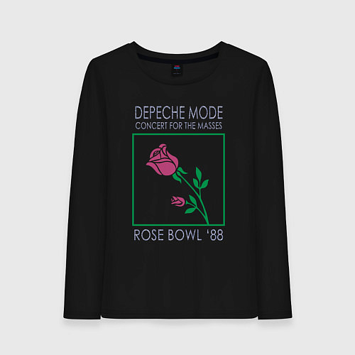 Женский лонгслив Depeche Mode - Rose Bowl 88 / Черный – фото 1