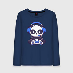 Женский лонгслив Панда с джойстиком