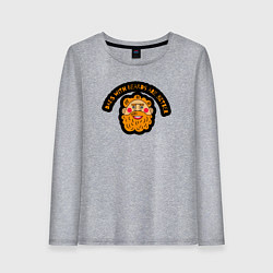 Женский лонгслив Папы с бородой лучше