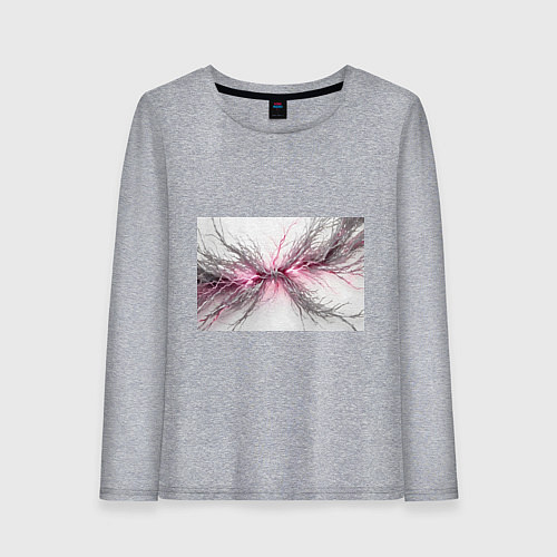 Женский лонгслив Электрическое сплетение / Меланж – фото 1