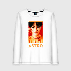 Лонгслив хлопковый женский Astro Мун Бин, цвет: белый