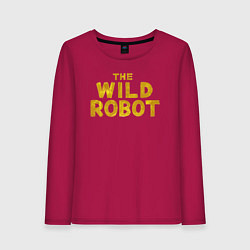 Женский лонгслив The wild robot logo