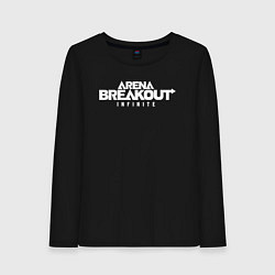 Лонгслив хлопковый женский Arena breakout infinite, цвет: черный