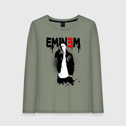 Женский лонгслив Eminem finger / Авокадо – фото 1