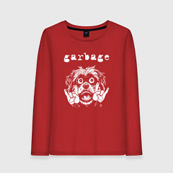 Женский лонгслив Garbage rock dog