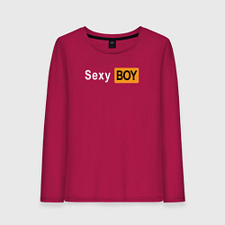 Лонгслив хлопковый женский Sexyboy pornhub, цвет: маджента