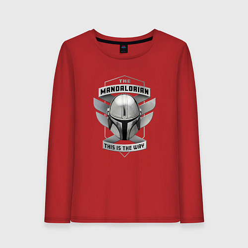 Женский лонгслив Мандо - Дин Джарин / Красный – фото 1