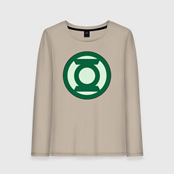 Женский лонгслив Green lantern logo