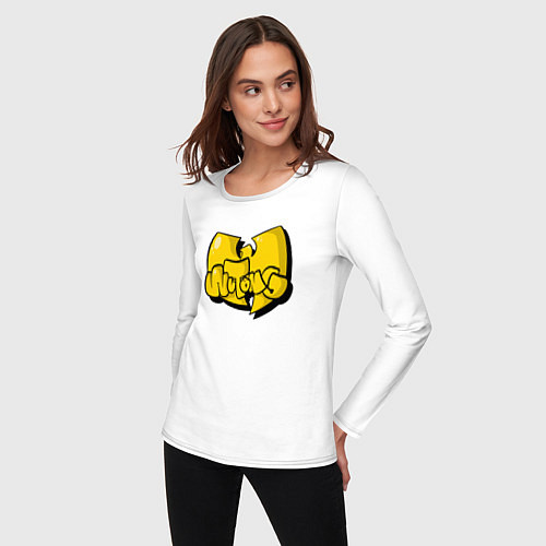 Женский лонгслив Wu-Tang bubble / Белый – фото 3