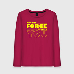 Женский лонгслив May the force be with you Star wars