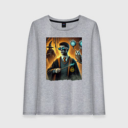Лонгслив хлопковый женский Harry Potter - steampunk fantasy, цвет: меланж