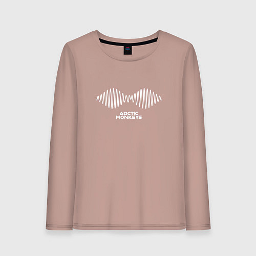 Женский лонгслив Arctic Monkeys logo / Пыльно-розовый – фото 1