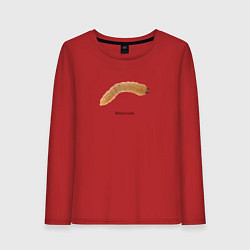 Лонгслив хлопковый женский Опарыш Николай, цвет: красный