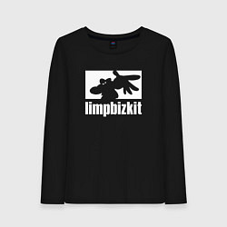 Лонгслив хлопковый женский Limp Bizkit - logo, цвет: черный