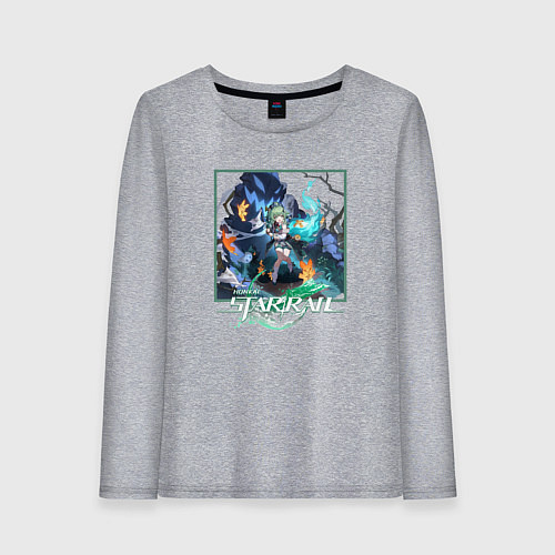 Женский лонгслив Хохо / Меланж – фото 1