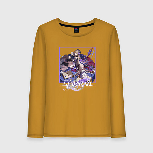 Женский лонгслив Герта / Горчичный – фото 1