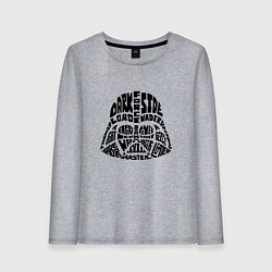 Лонгслив хлопковый женский Dark side, цвет: меланж