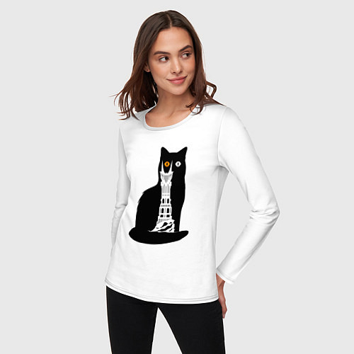 Женский лонгслив Око Котоурона / Белый – фото 3