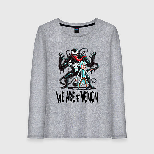 Женский лонгслив We are Venom - Rick / Меланж – фото 1