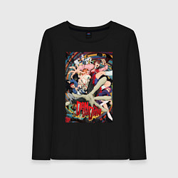 Лонгслив хлопковый женский Dandadan: All Persons, цвет: черный