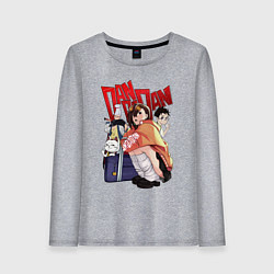 Лонгслив хлопковый женский Momo Ken Seiko Granny, цвет: меланж