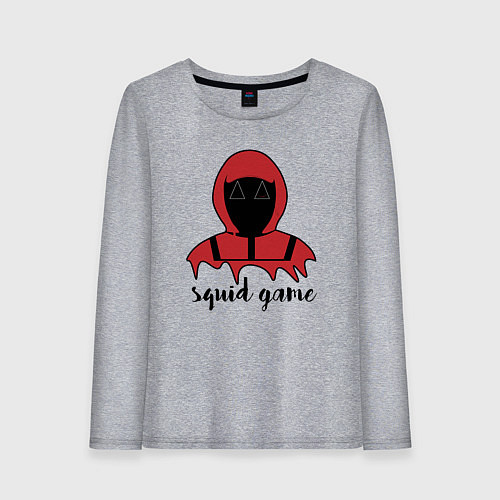 Женский лонгслив Squid game man / Меланж – фото 1