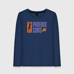Лонгслив хлопковый женский Phoenix Suns play, цвет: тёмно-синий
