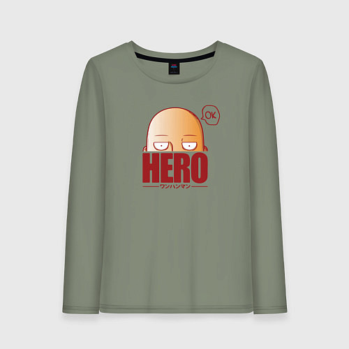 Женский лонгслив Ванпанч герой hero / Авокадо – фото 1