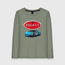 Лонгслив хлопковый женский Bugatti - motorsport, цвет: авокадо