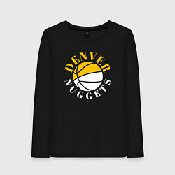Лонгслив хлопковый женский Denver Nuggets sport, цвет: черный