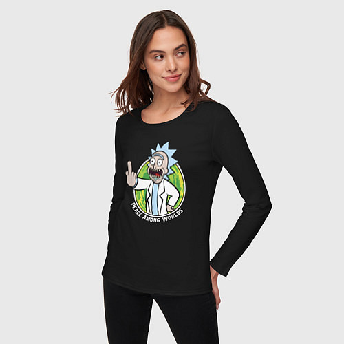 Женский лонгслив Vault Rick / Черный – фото 3