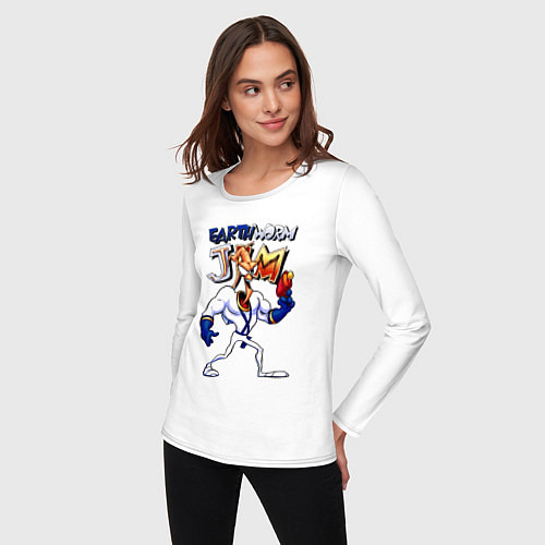 Женский лонгслив Sega Jim / Белый – фото 3