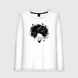 Лонгслив хлопковый женский Spring girl, цвет: белый