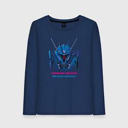Лонгслив хлопковый женский Soundwave superior, цвет: тёмно-синий