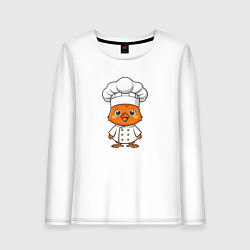 Женский лонгслив Цыплёнок повар