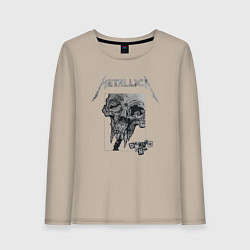 Лонгслив хлопковый женский Metallica The Unforgiven, цвет: миндальный