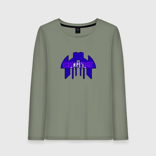 Женский лонгслив Cortex фиолетовый aneurism iv / Авокадо – фото 1