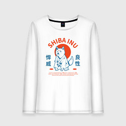 Женский лонгслив Сиба ину , Японский стиль