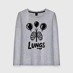 Женский лонгслив Легкие и воздушные шарики