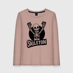 Женский лонгслив Skeleton с поднятыми руками